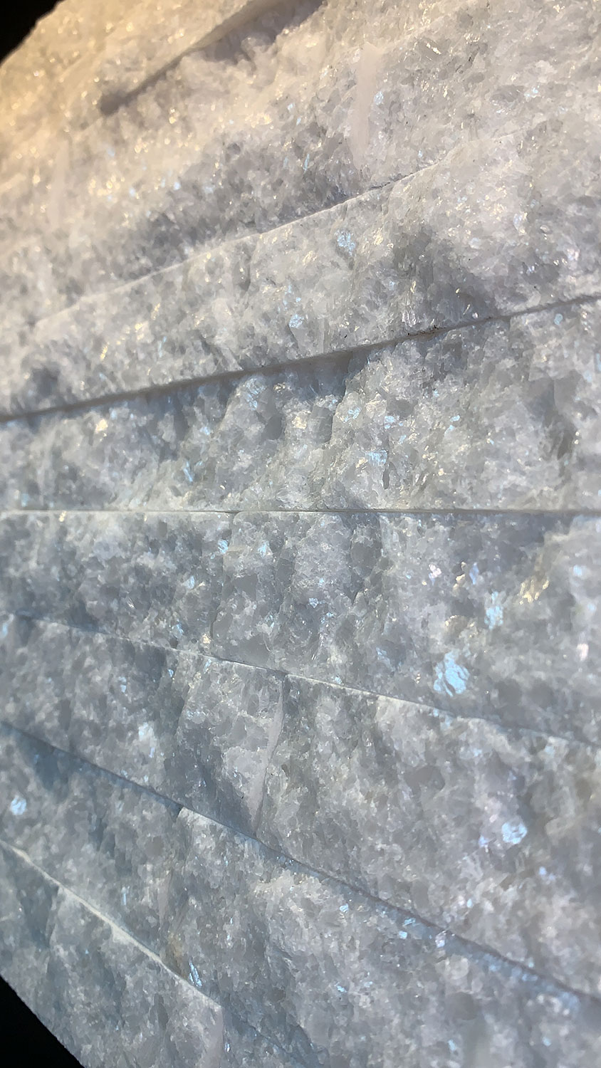 Мрамор кристально белый 600*150*10-15 мм, натуральный камень для интерьера BD