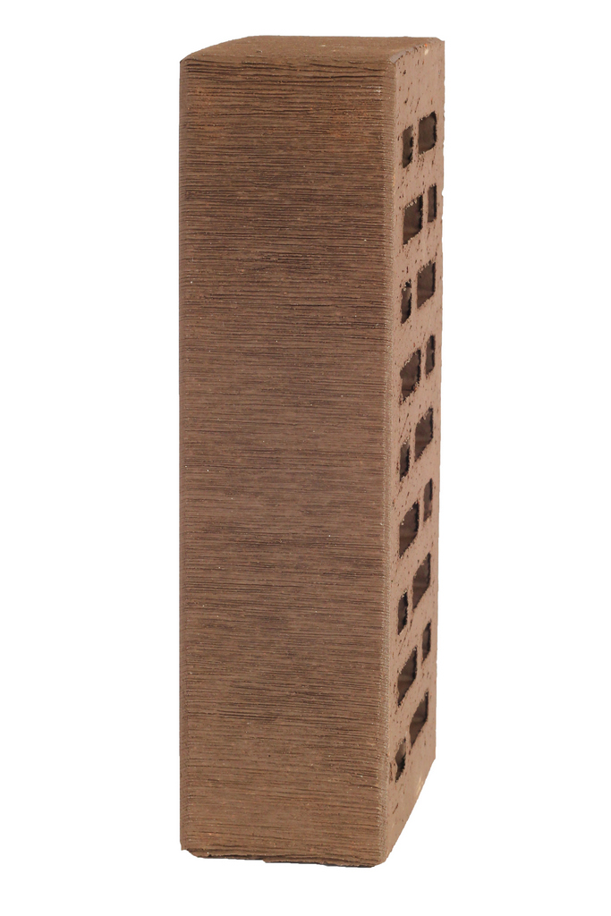 Lode ASAIS BRUNIS штриховой, 250*120*65 мм, Печной Кирпич керамический пустотелый, коричневый