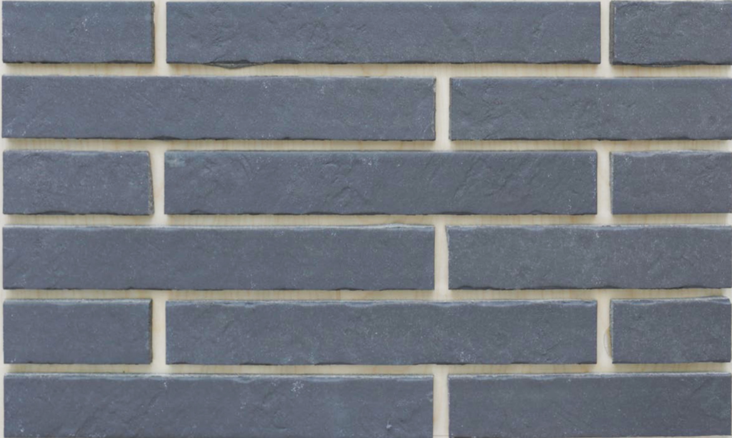 Клинкерная плитка облицовочная под кирпич серая, ригельная Langformat ABC pro_B