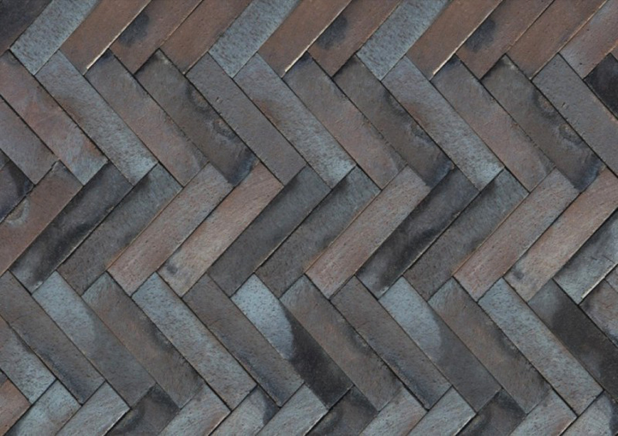 Тротуарная плитка / брусчатка Клинкерная ABC Gotland blau-braun Schmolz (Готланд блау-браун Счмолз) ригельный 292*71*52 мм