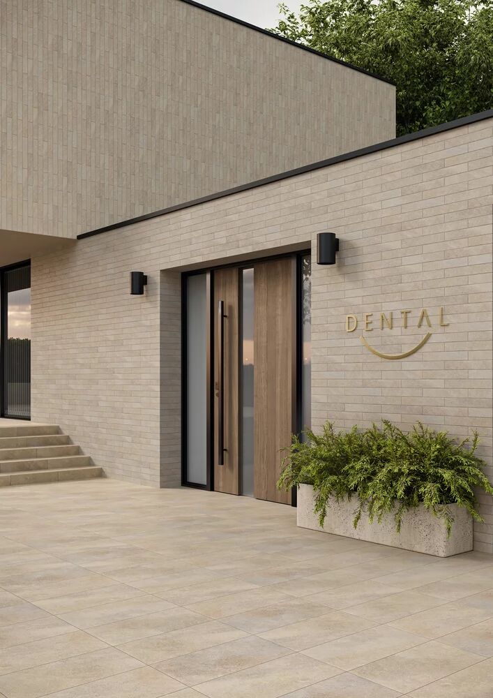 Клинкерная плитка Eremite Crema 600*300*8,5 мм – для улицы, террасы, крыльца, лестницы, морозостойкая