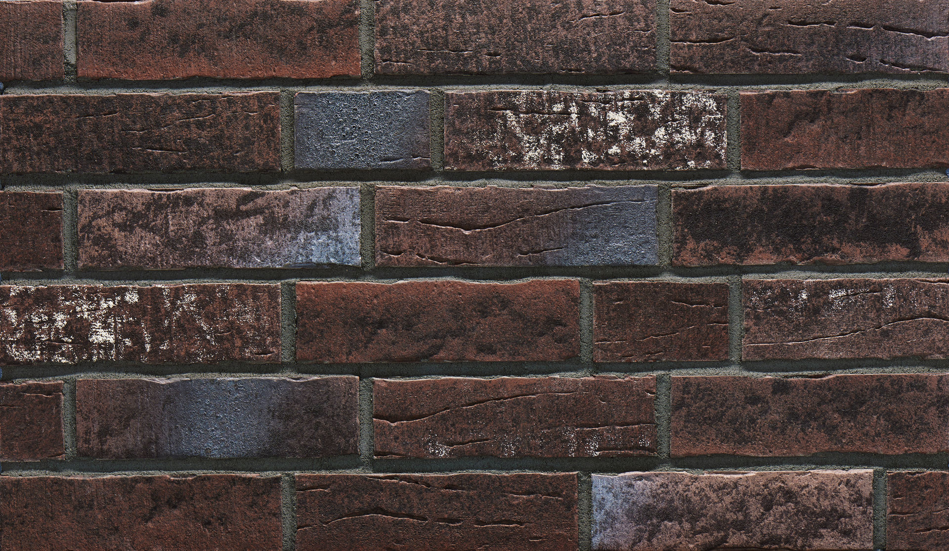 Клинкерная фасадная плитка облицовочная под кирпич Stroeher (Штроер) Steinlinge 377 platinbraun рельефная NF14, 240*71*14 мм