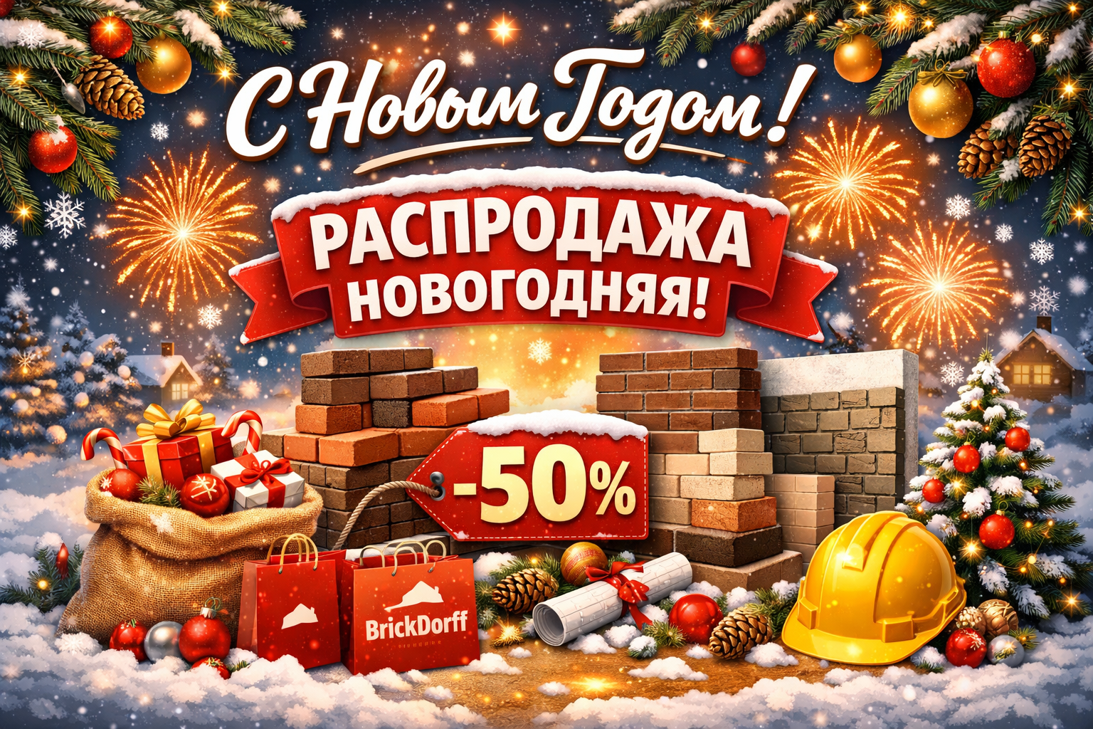 🎄 Новогодние и зимние распродажи в BrickDorff