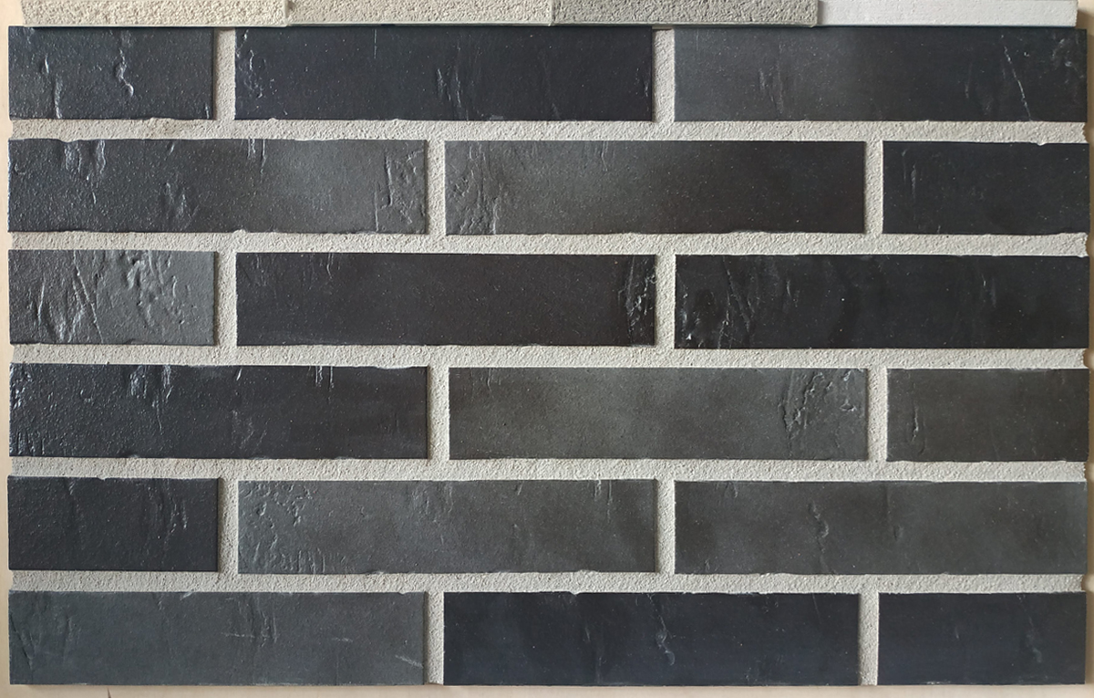Dresden Schieferstruktur 365x52x10 мм, ABC Клинкерная фасадная плитка под кирпич ригельная Langformat