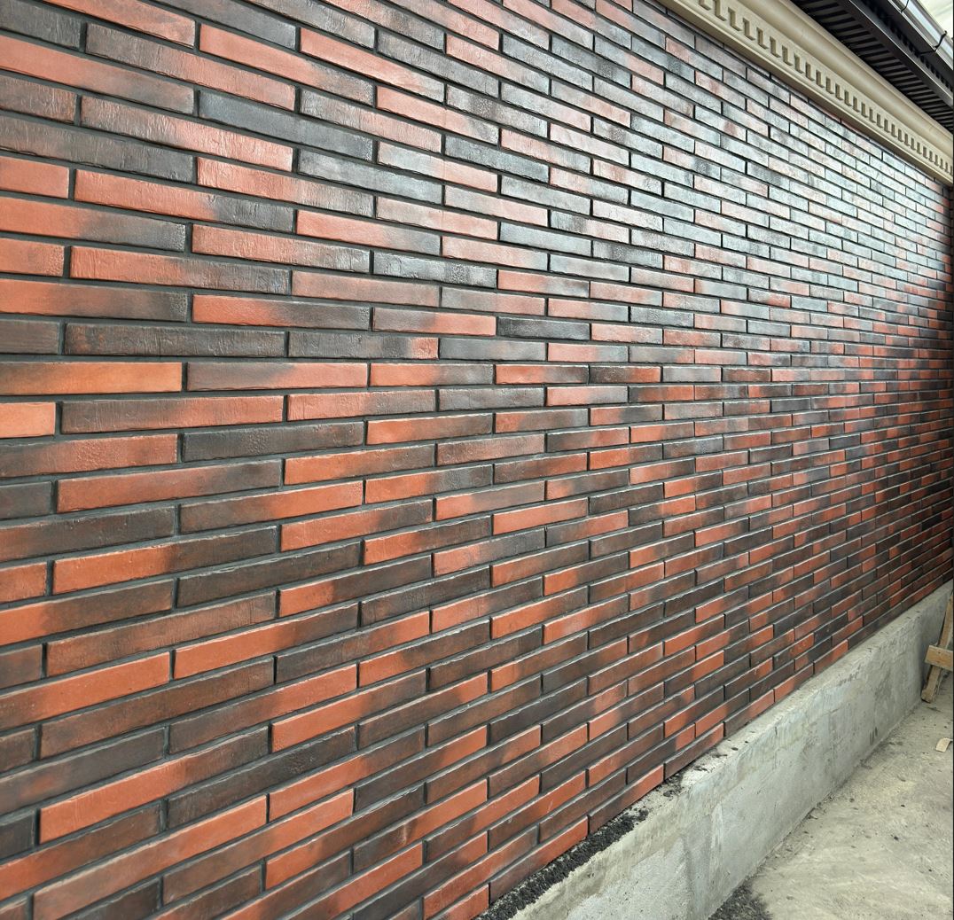 Фасадная ригельная плитка под клинкер Life Brick Лонг 820, 430*52*15 мм