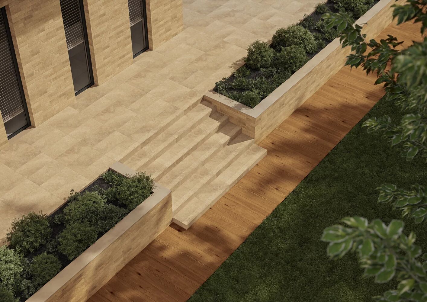 Клинкерная плитка Eremite Beige 600*300*8,5 мм – для улицы, террасы, крыльца, лестницы, морозостойкая