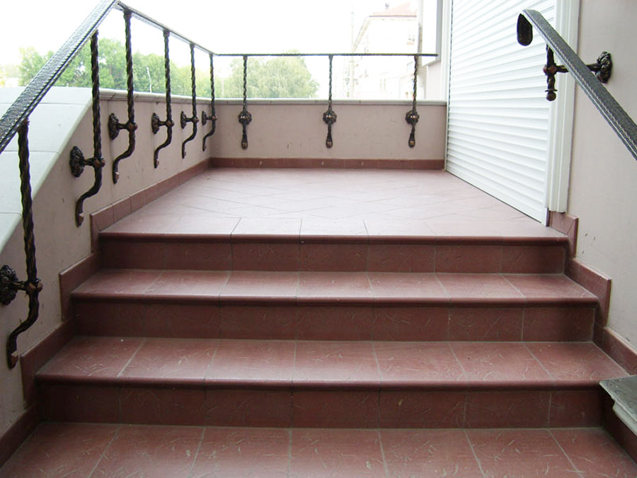 Клинкерная ступень Флорентинер противоскользящая плитка ABC Antik Weinrot 335*240*10 мм