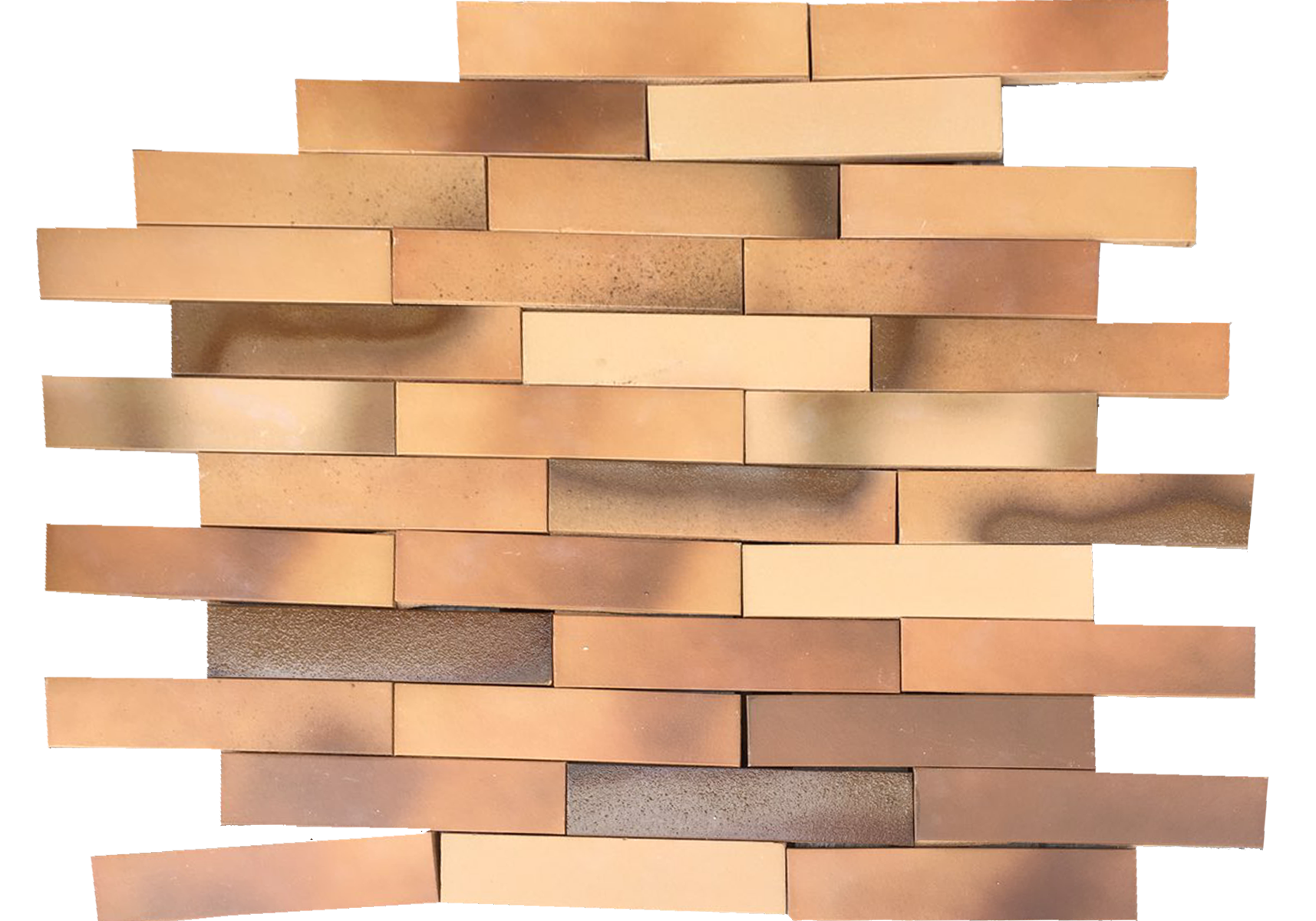 Клинкерная Плитка для Вентилируемых фасадов с расшивкой шва ABC Желтая №9026 240*71*14 мм