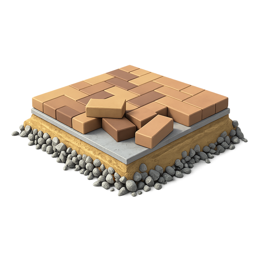 Тротуарная плитка и брусчатка