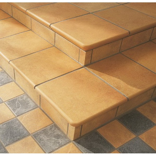 Клинкерная Плитка напольная противоскользящая Stroeher KERAPLATTE ROCCIA 834 giallo 240*115*10 мм