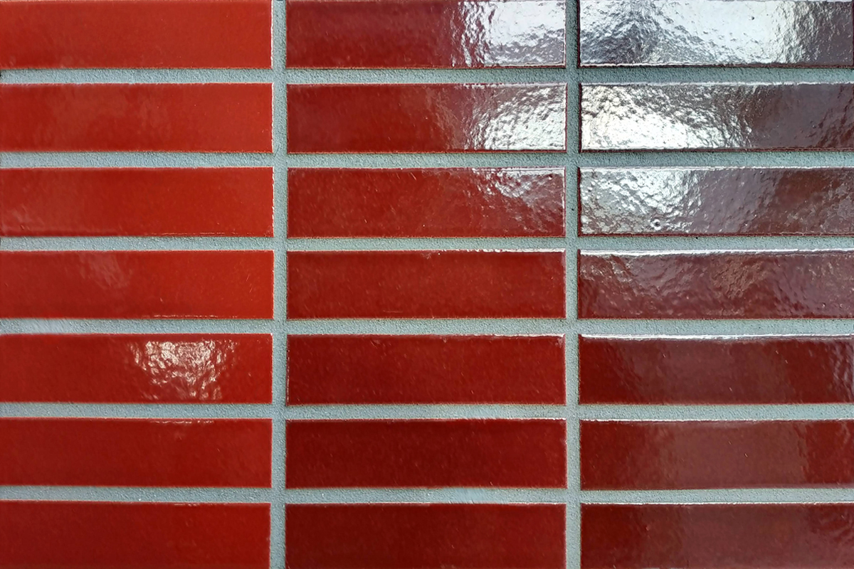 PRO-18-mix1 Глазурованная клинкерная фасадная плитка под кирпич ral 3001 240x71x10 мм