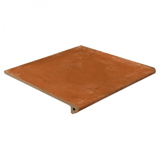 Alhamar ROJO Exagres 330*330*12 мм, клинкерная ступень флорентинер- с капиносом, противоскользящая