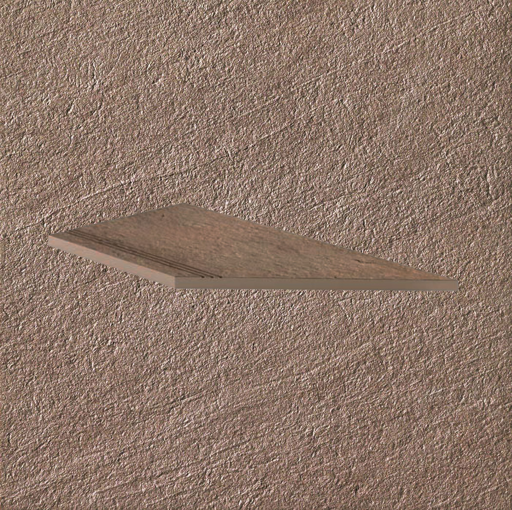 Тротуарная плитка Бежевая Lastra. Спец. Элемент-Ступень Угловая Линеаре Пс 30x60 Клиф Беж \ Cliff Beige Gradino Lineare Angolo Dx 300х600х20мм