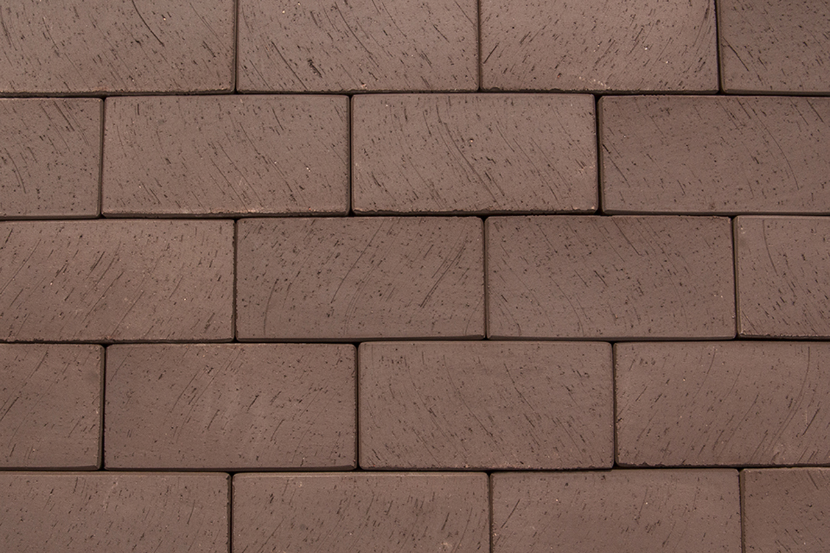 Клинкерная тротуарная мозаика - брусчатка Lode  BRUNIS Коричневая 60х60х52 мм