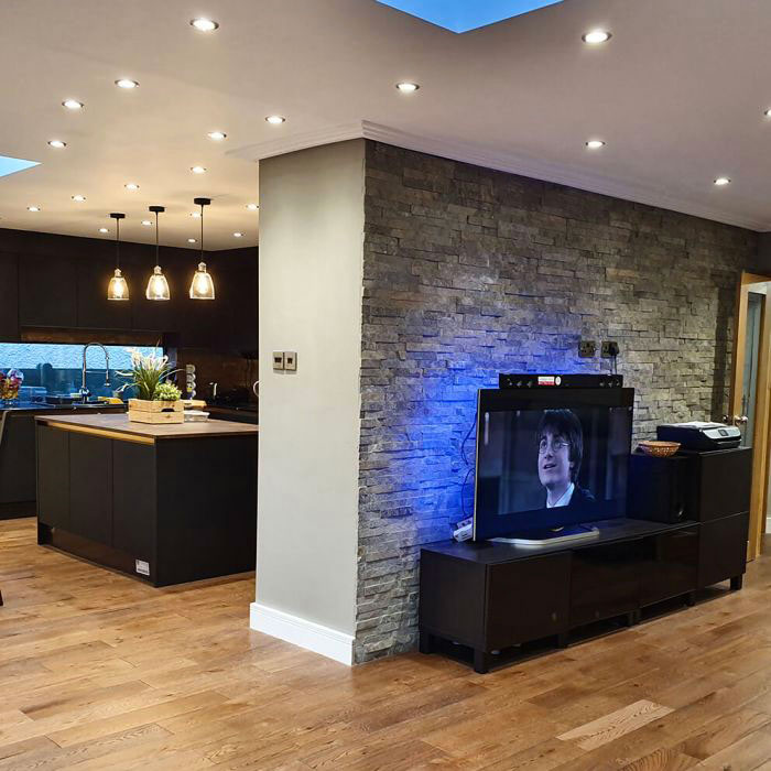 Сланец Зеленый 600*150*10-20 мм, натуральный камень для фасада и интерьера BD