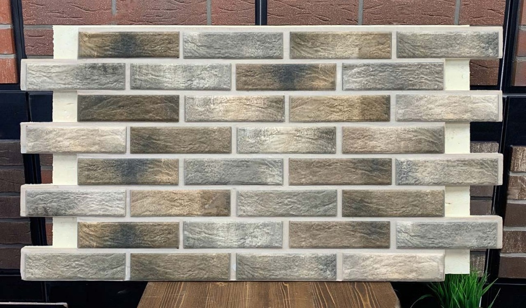 Loft Brick Pepper фасадная термопанель из пенополиуретана ППУ 65 мм