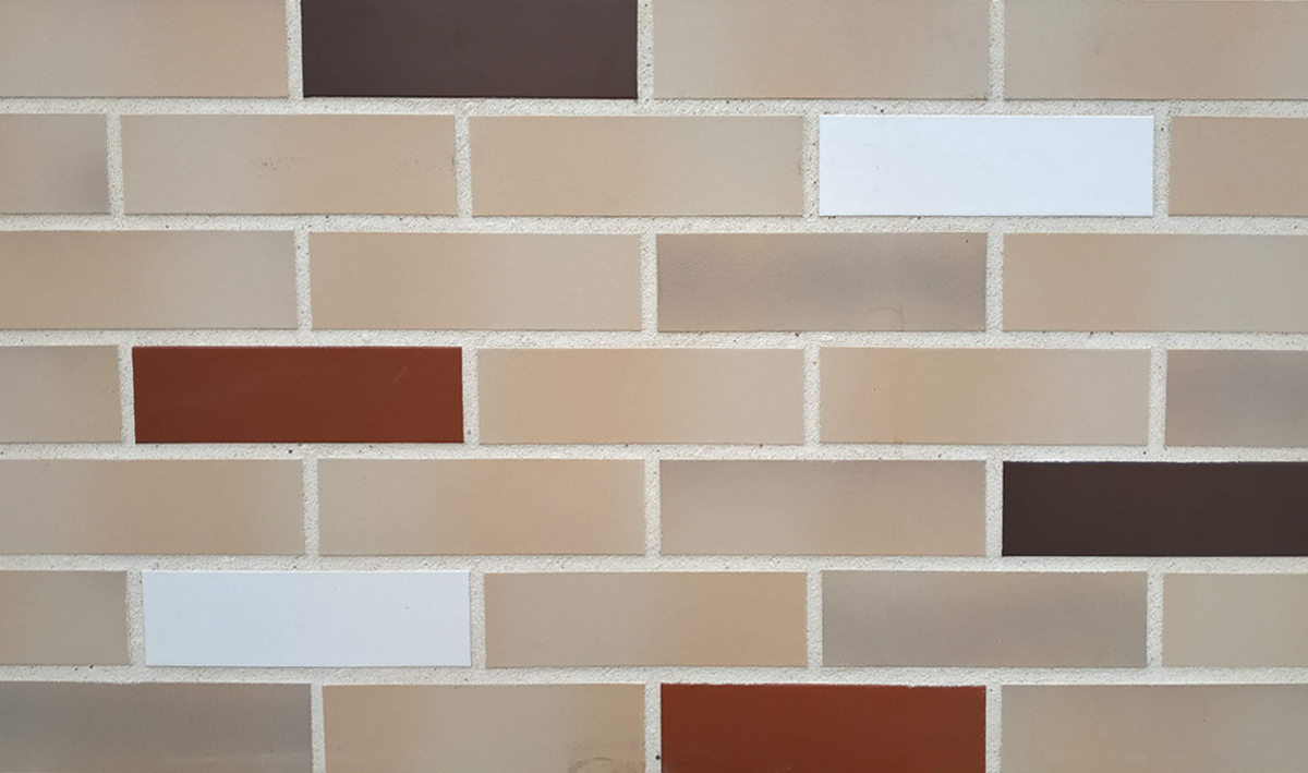 MIX-20-7 Клинкерная фасадная плитка под кирпич ral 1019, ral 1035 240x71x10 мм