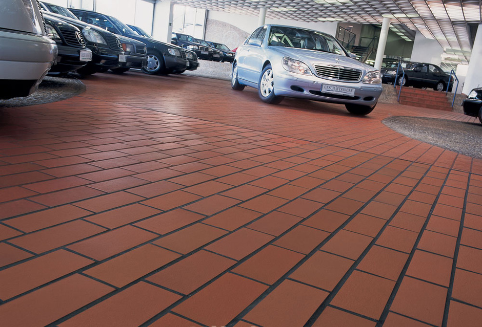 Кислотоупорная Клинкерная напольная плитка для промышленных помещений ABC Objekta Rot 240*240*12 мм