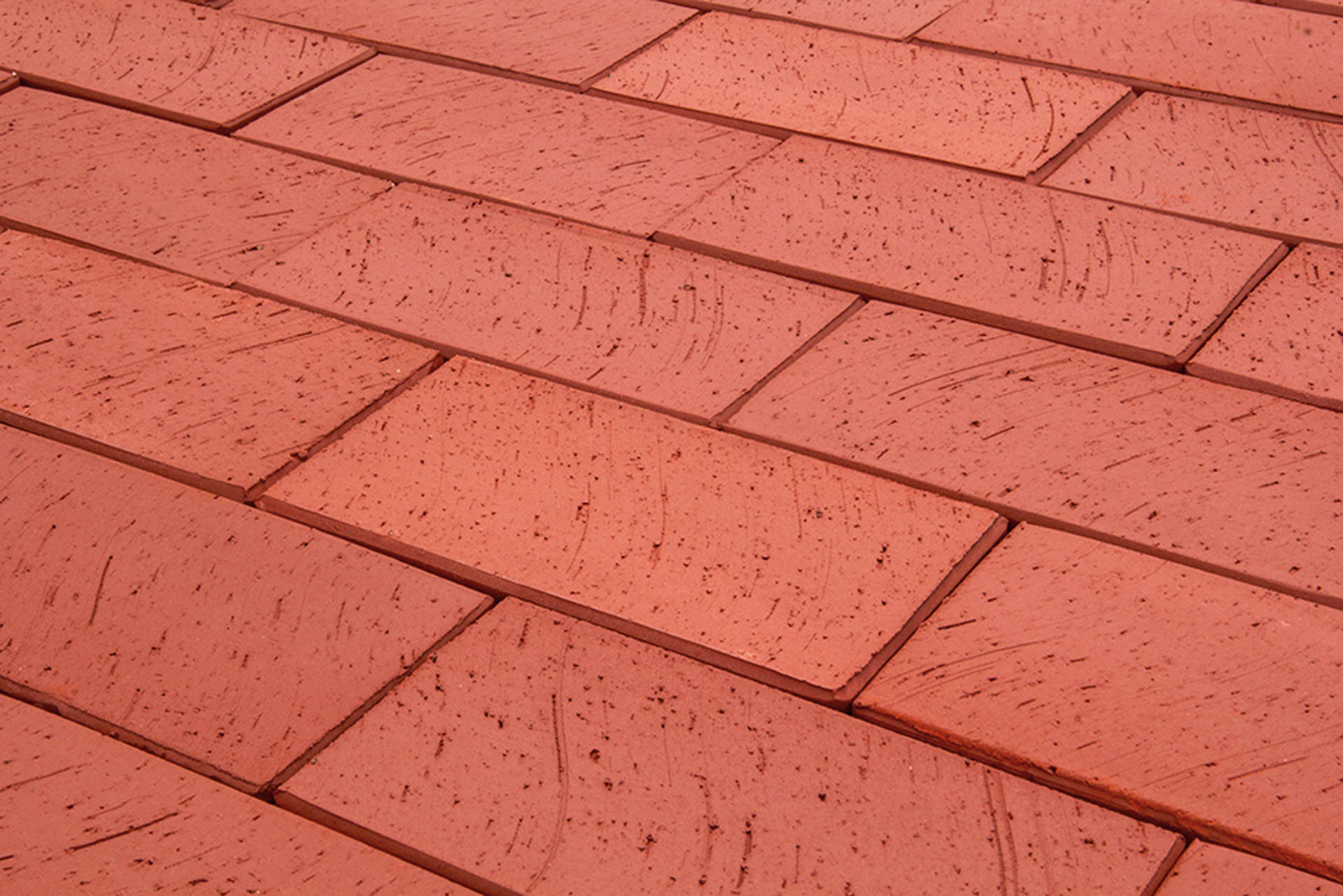 Клинкерная тротуарная плитка - брусчатка Lode JANKA Красная 200х100х70 мм