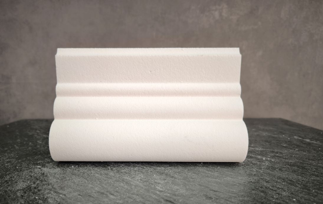 МОЛДИНГ цокольный для Фасада и Интерьера - лепнина, декор из пенополистирола ЦВ-120/1 120*50*2000 мм