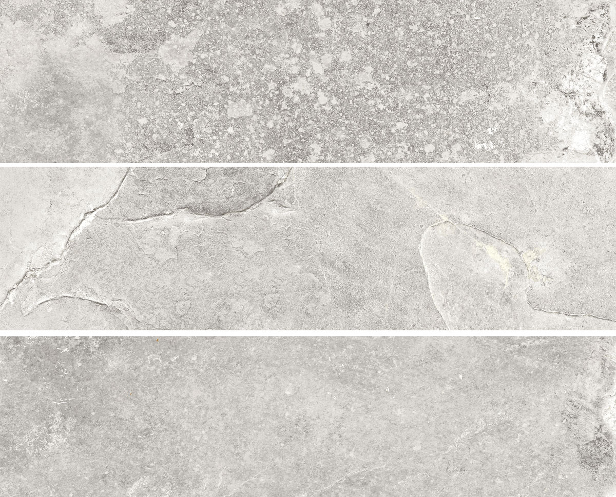 Колорадо-1 светло-серая клинкерная фасадная плитка под кирпич 245*65*7 мм, керамин