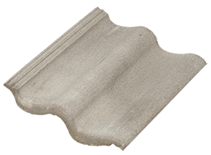 Натуральная цементно-песчаная черепица рядовая Light неокрашенный серый 72, Kriastak Baltic tile