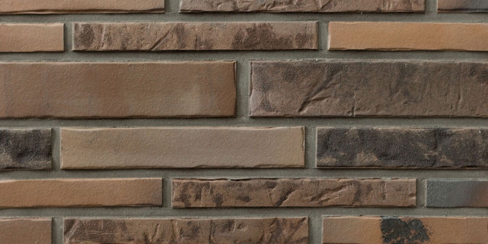 Riemchen X 3103, 300*35*14 мм, Stroeher Клинкерная фасадная плитка под кирпич ригельная Langformat