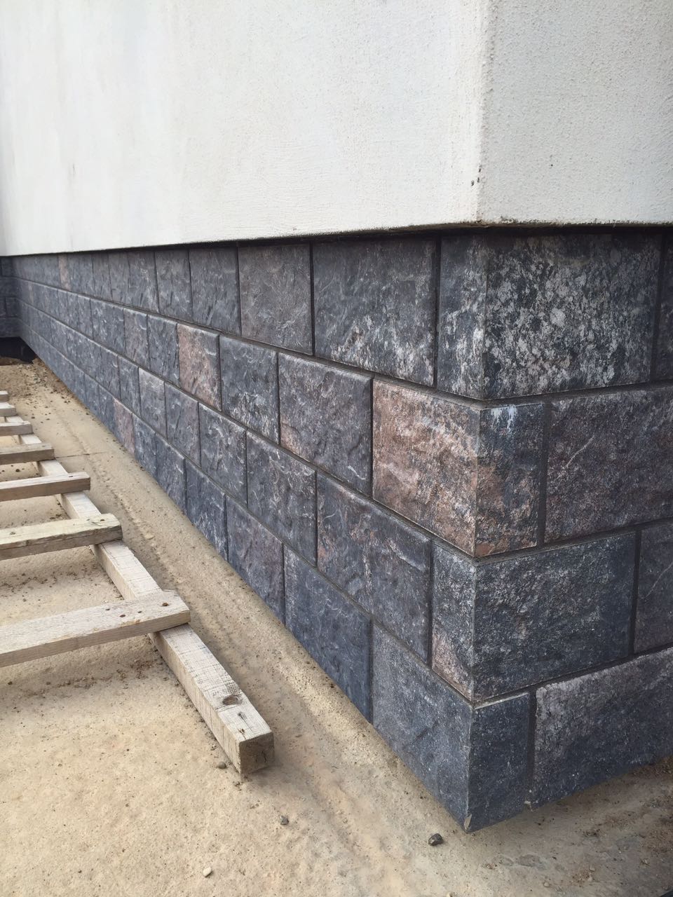 Клинкерная фасадная плитка облицовочная под камень Stroeher (Штроер) Kerabig KS 18 schildpatt, 604*296*12 мм