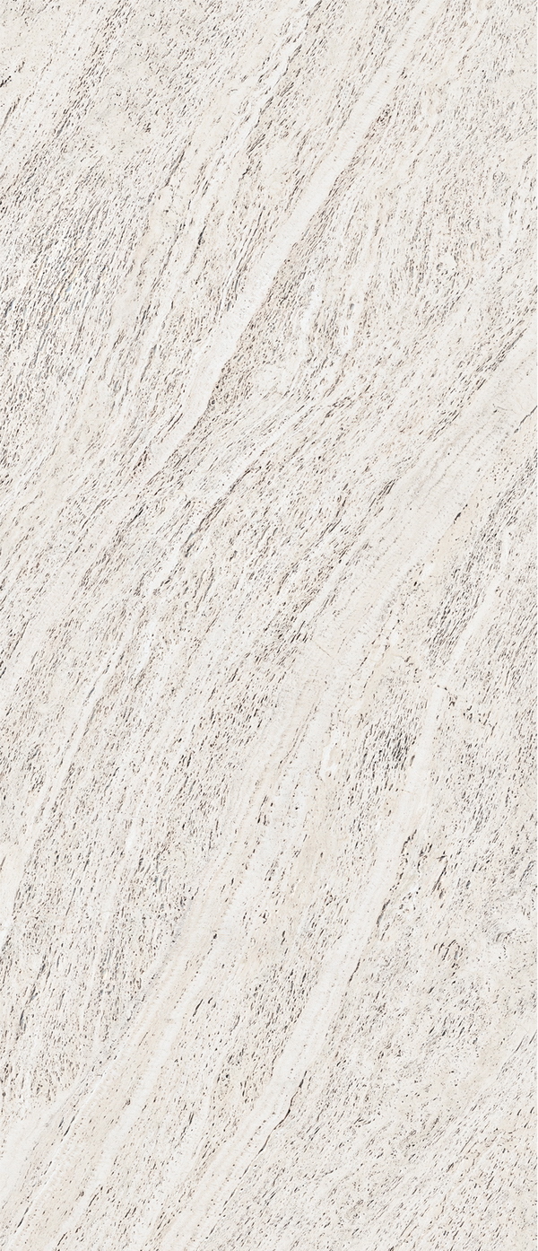 Oceanic Travertine Moonlight White-1 (белый травертин с утончённой структурой и лёгким перламутровым эффектом) — гибкий камень 2800×1200 мм