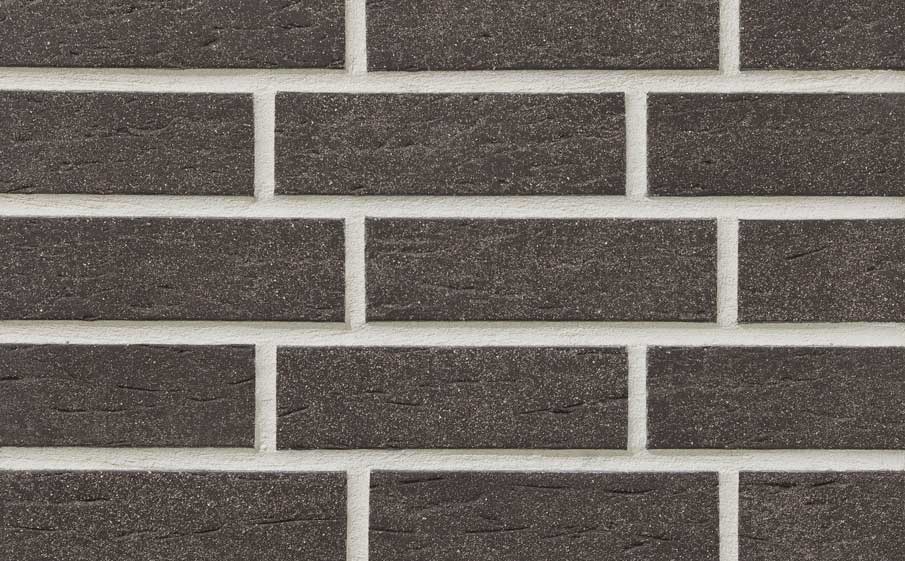 Клинкерная фасадная плитка облицовочная под кирпич Stroeher (Штроер) Keraprotect 430 den haag рельефная NF11, 240*71*11 мм