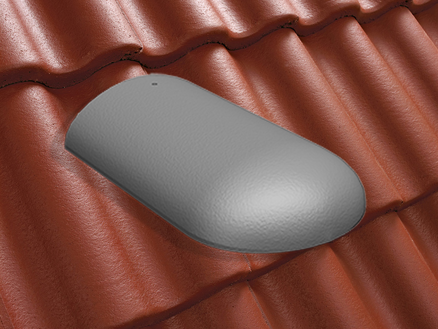 Конечная хребтовая черепица натуральная цементно-песчаная Classic красный 26, Kriastak Baltic tile