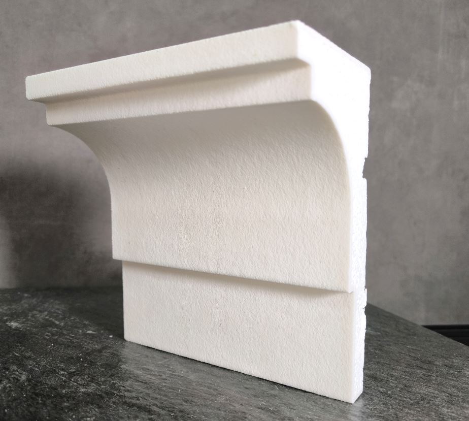 КАРНИЗ для Фасада и Интерьера - лепнина, декор из пенополистирола КВ-200/1 200*100*2000 мм