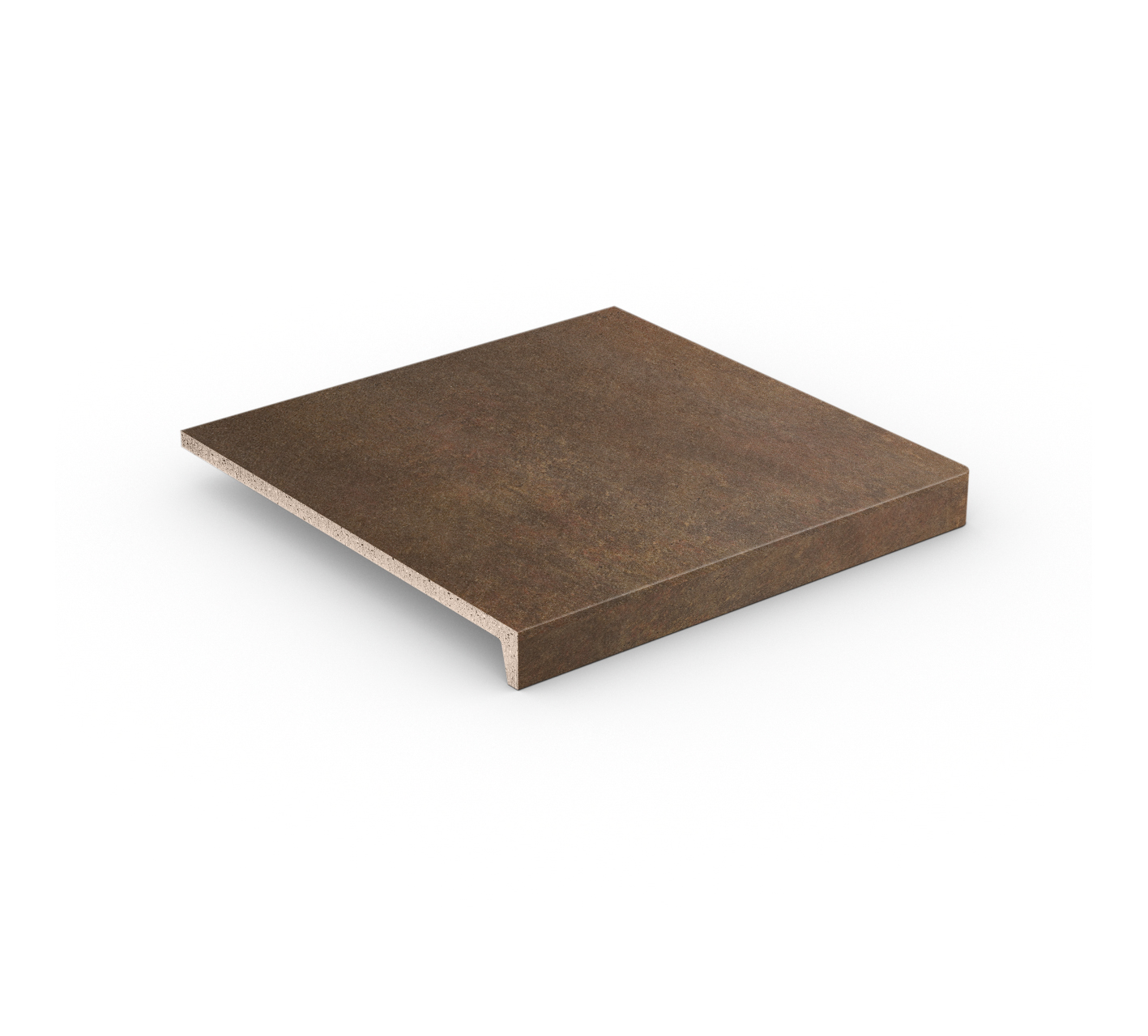 Клинкерная Ступень лофт противоскользящая плитка Stroeher KERAPLATTE ASAR 640 maro 294*340*35*11 мм