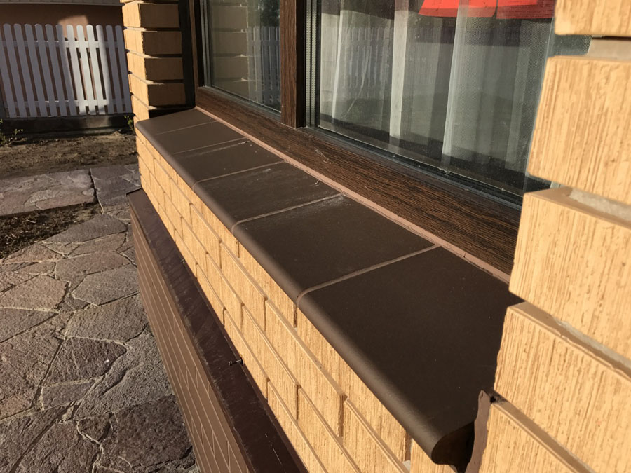 Клинкерная ступень Флорентинер противоскользящая плитка ABC Objekta Braun 345*240*14 мм