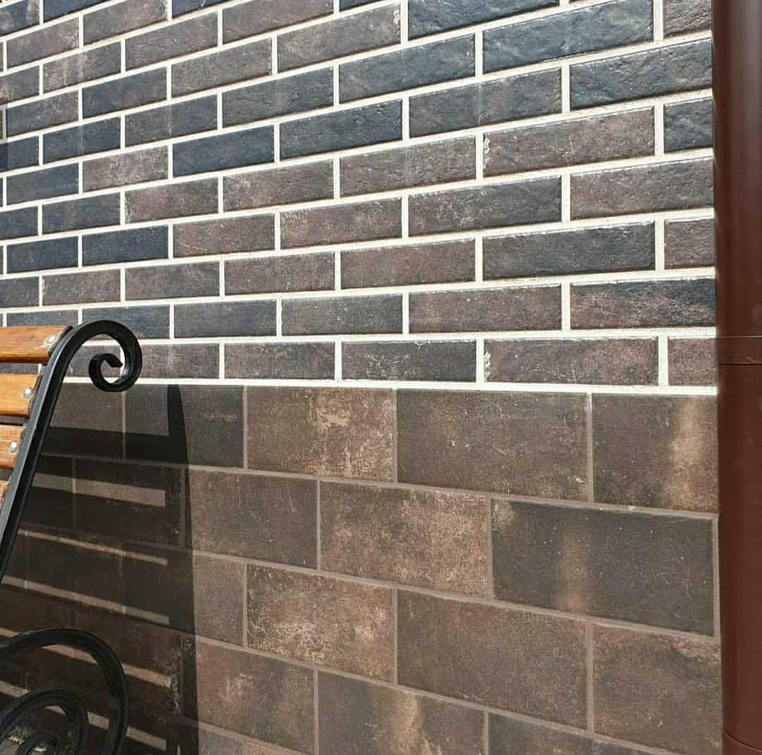 SCANDIANO BROWN 245X66х7,4 мм Клинкерная фасадная плитка под кирпич облицовочная коричневая