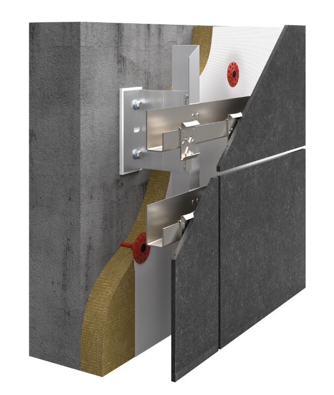 Система НВФ для фиброцементных листовых панелей · MTA-v-100h