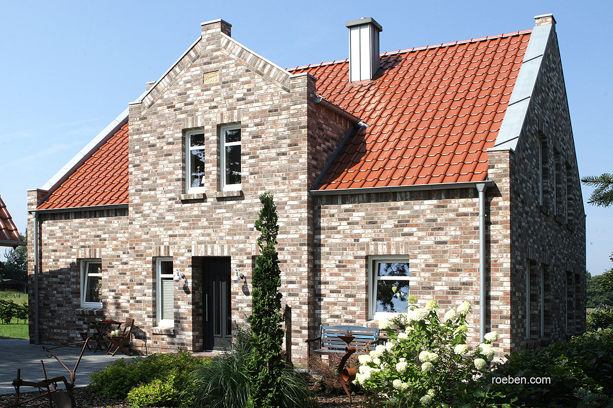 Керамическая черепица рядовая Roben FLANDERNplus красный ангоб