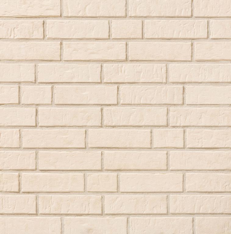 Клинкерная фасадная плитка облицовочная под кирпич Stroeher (Штроер) Zeitlos 351 kalkbrand рельефная, 400*71*14 мм