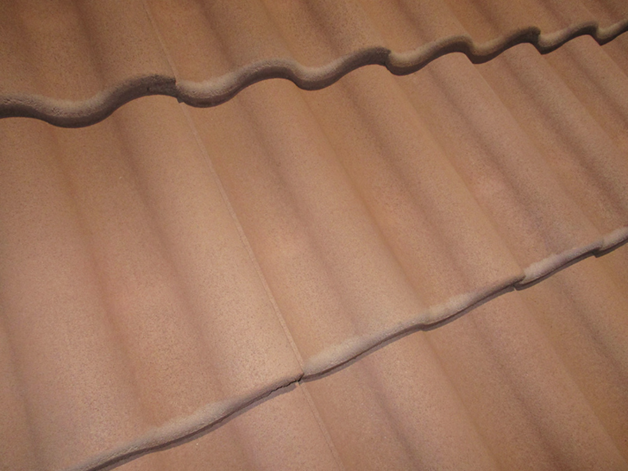 Натуральная цементно-песчаная черепица рядовая Light неокрашенный красный 71, Kriastak Baltic tile