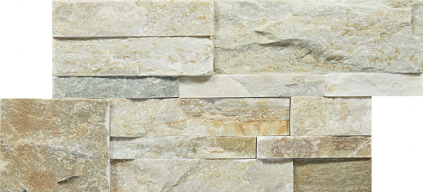 Сланец Бежевый 350*180*10\12 мм, натуральный камень для фасада и интерьера BD