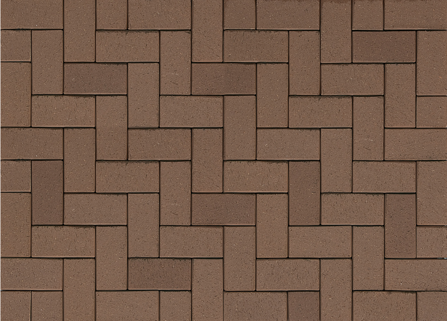 Тротуарная плитка клинкерная ABC Schwarz Braun (Счварз Браун) 200*100*20 мм