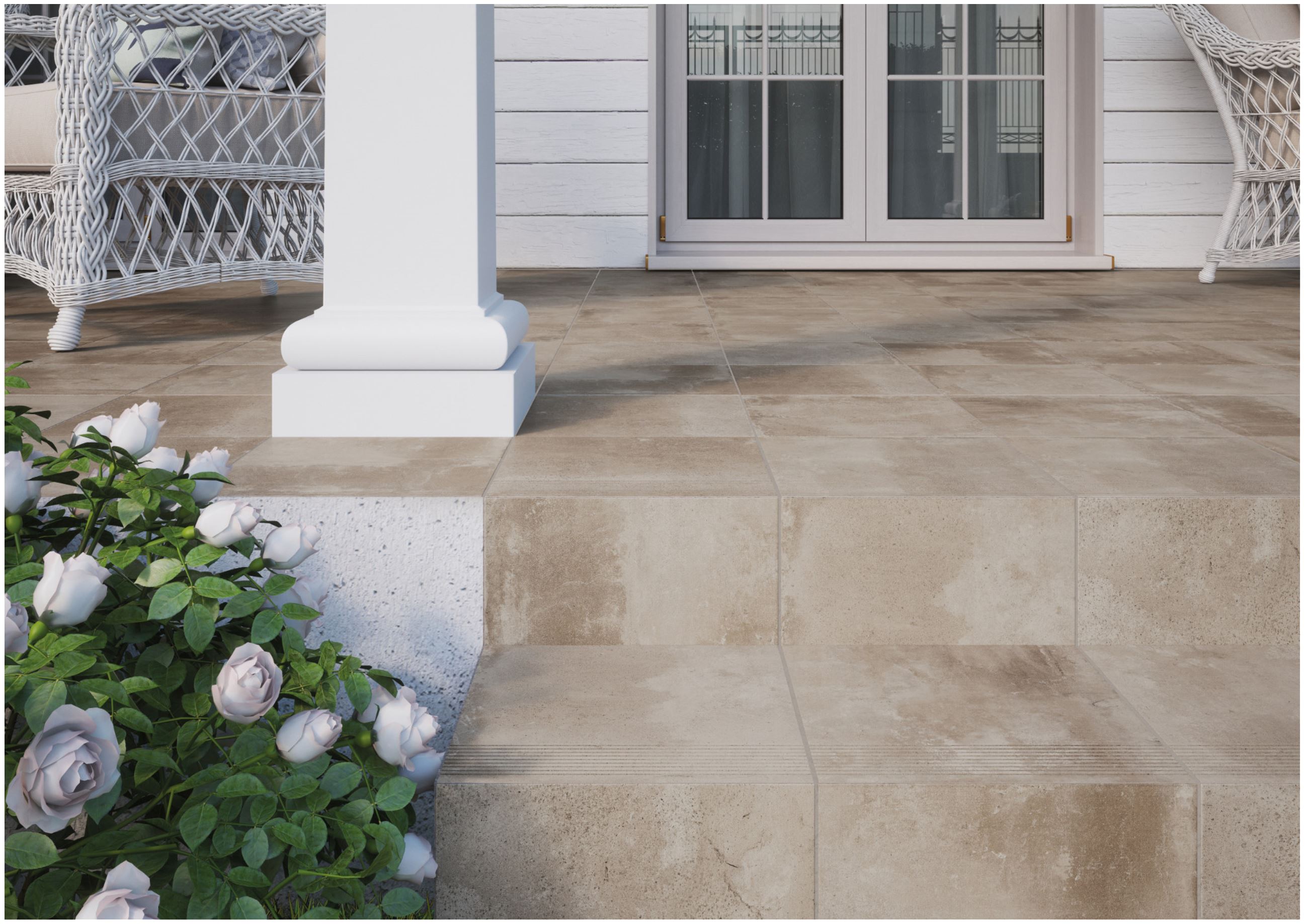 Клинкерная плитка напольная противоскользящая Cerrad Podloga Piatto sand 300*300*9 мм