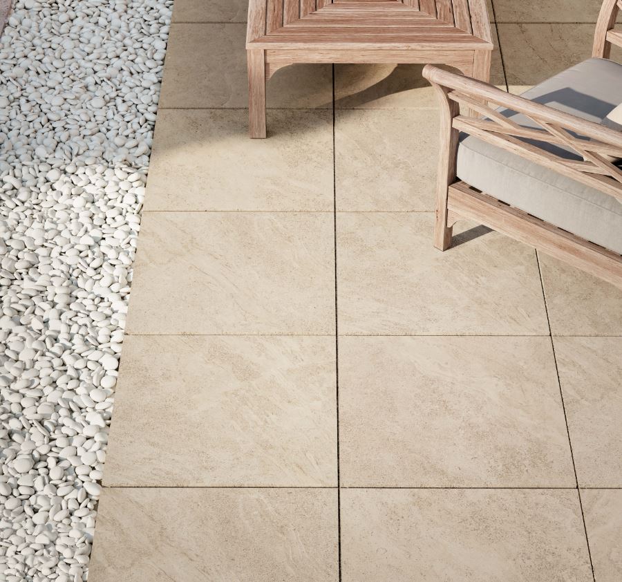 Плитка напольная уличная Cliff Bianco Lastra 20mm 600х600х20мм