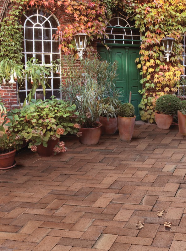 Тротуарная плитка / брусчатка Клинкерная ABC Ember (Ембер) (orange-gelb-Kohlebrand) 200*100*52 мм