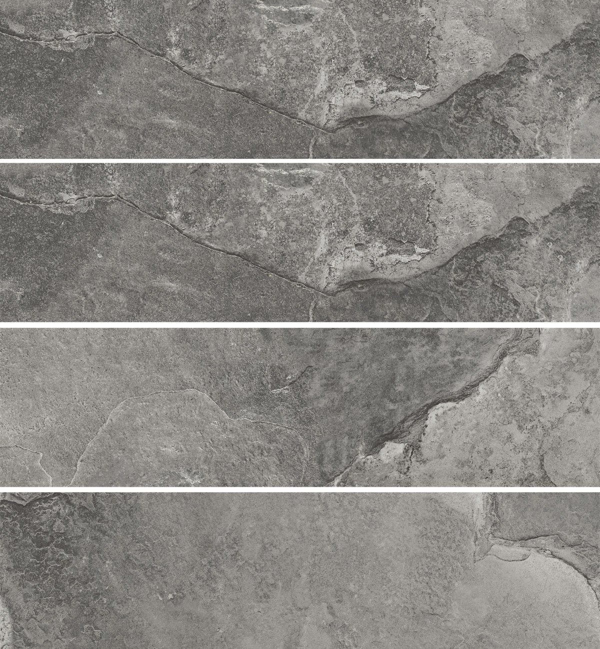 Колорадо-2 серая клинкерная фасадная плитка под кирпич 245*65*7 мм, керамин