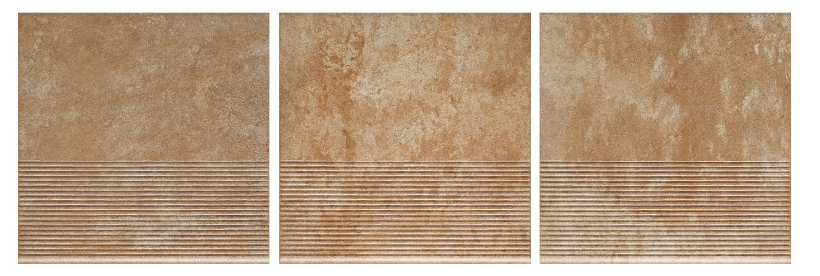 Ilario Ochra клинкерная ступень с насечками противоскользящая 300x300x11 мм