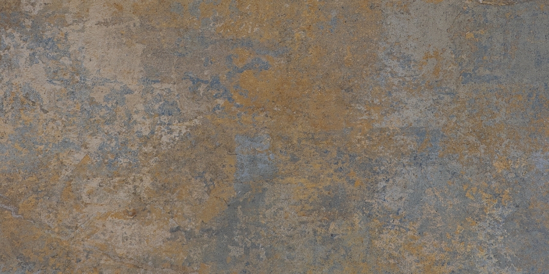 Rusty Slab Maca Blue (металл сине-серого оттенка с эффектом оксидированной стали)  гибкий камень 2400×1200 мм