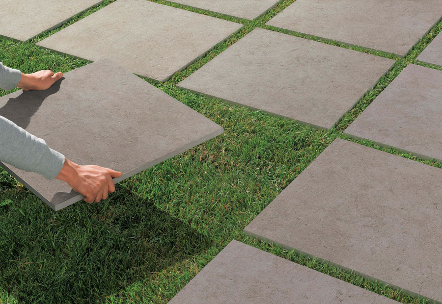 Плитка напольная уличная Cliff Beige Lastra 20mm 600х600х20мм