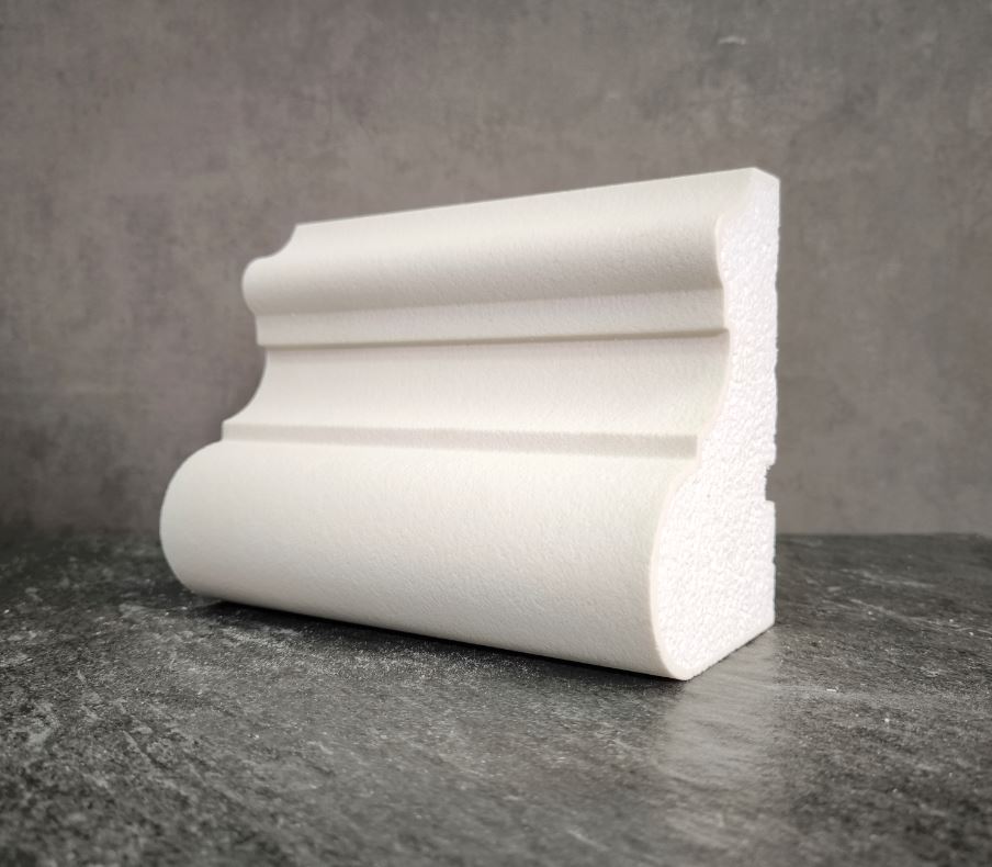МОЛДИНГ цокольный для Фасада и Интерьера - лепнина, декор из пенополистирола ЦВ-150/4 150*100*2000 мм