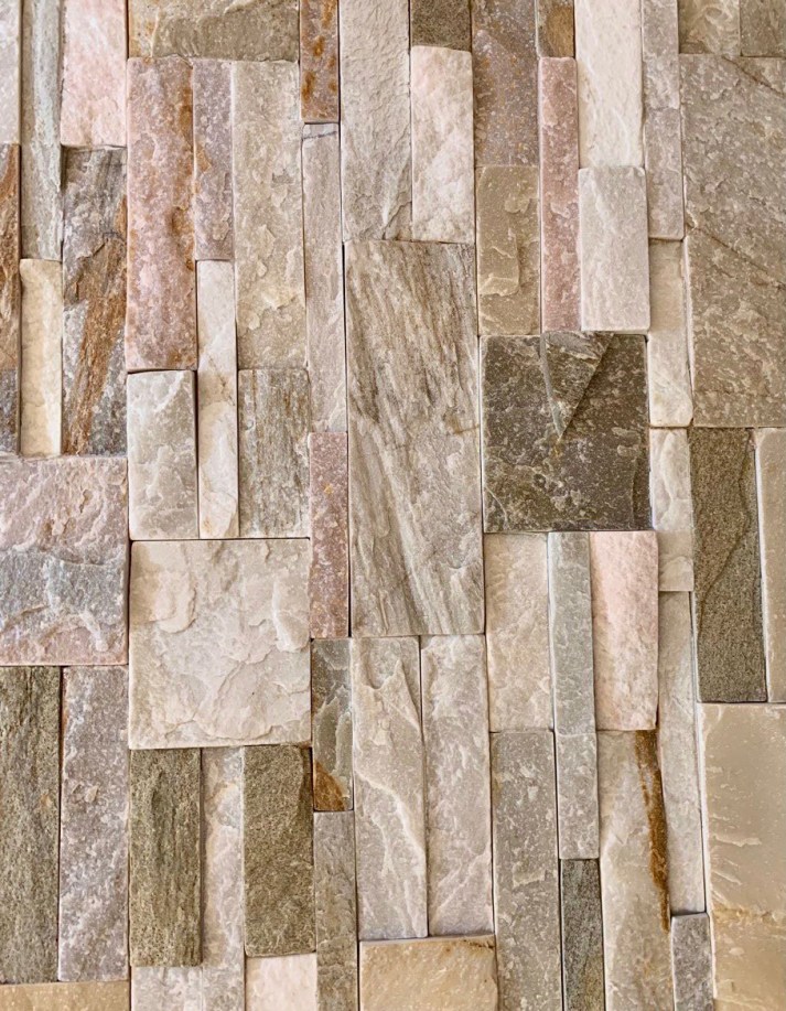 Сланец Бежевый 350*180*10\12 мм, натуральный камень для фасада и интерьера BD